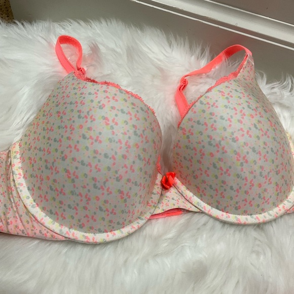 Vintage Victoria's Secret Bright Orange  Bra Set - Picture 3 of 10